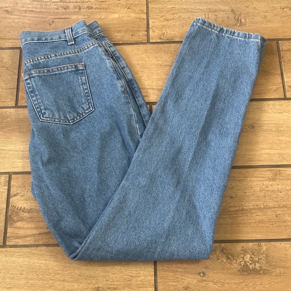 Liz Claiborne Jeans Women 6L Blue Excellent Classic Straight Leg High Rise Denim